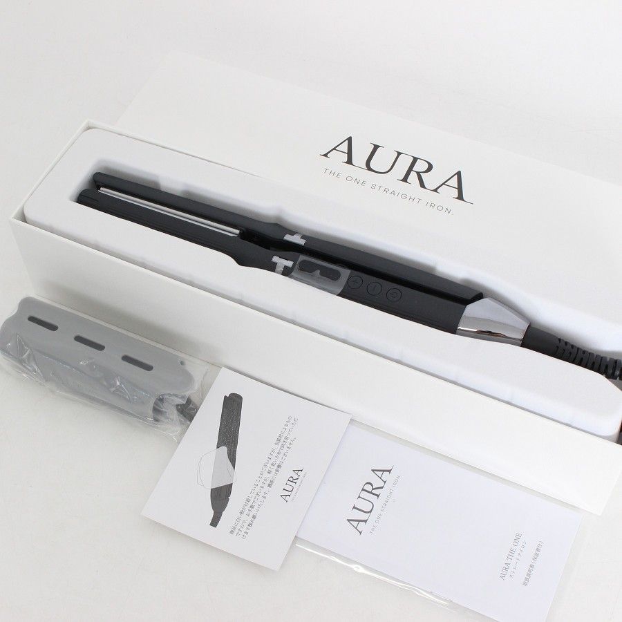 新品】AURA THE ONE STRAIGHT IRON LM-1236-BK ブラック ストレート