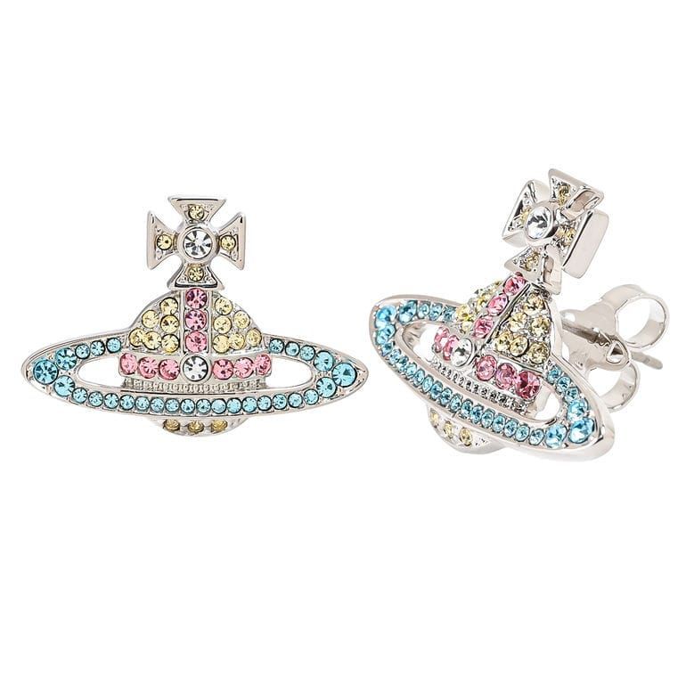 新品 ヴィヴィアンウエストウッド Vivienne Westwood ピアス イヤリング KIKA レディース シルバー アクア マルチカラー 6201003902P713 ジュエリー