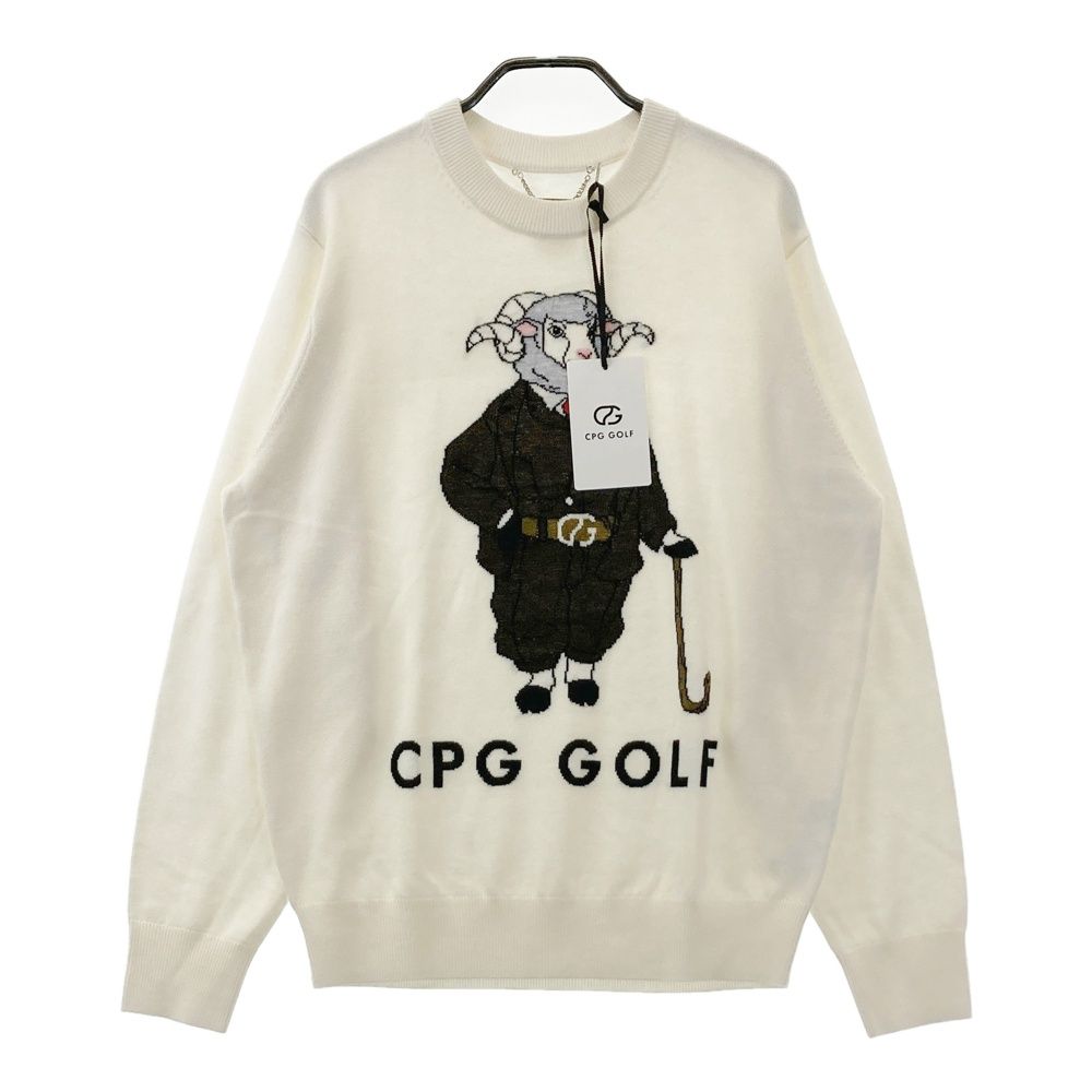 サイズ：2 CPG GOLF シーピージーゴルフ 2309-24215 ニット セーター  グリーン系 [240101682287] ゴルフウェア メンズ ストスト サイズ：2 CPG GOLF シーピージーゴルフ 2309-24215 ニット セーター