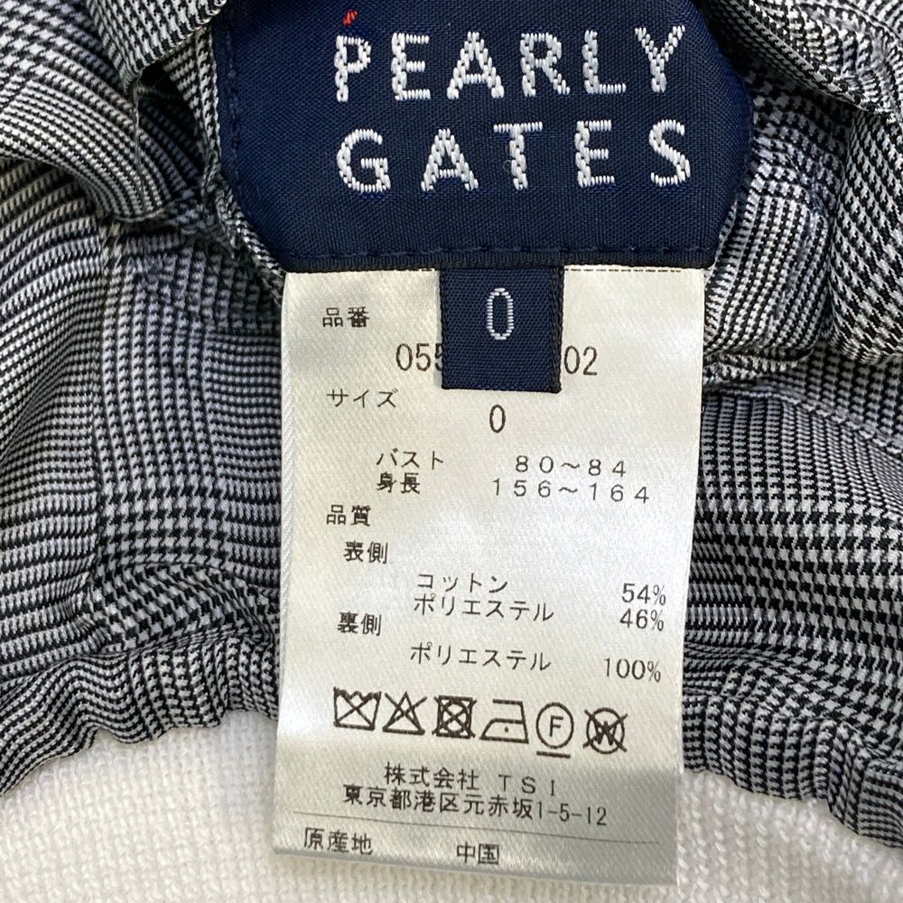 サイズ：0 PEARLY GATES パーリーゲイツ リバーシブル ジップベスト 総