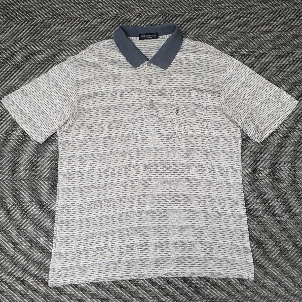 イヴ・サンローラン 半袖 カラーTシャツ メンズ105 110