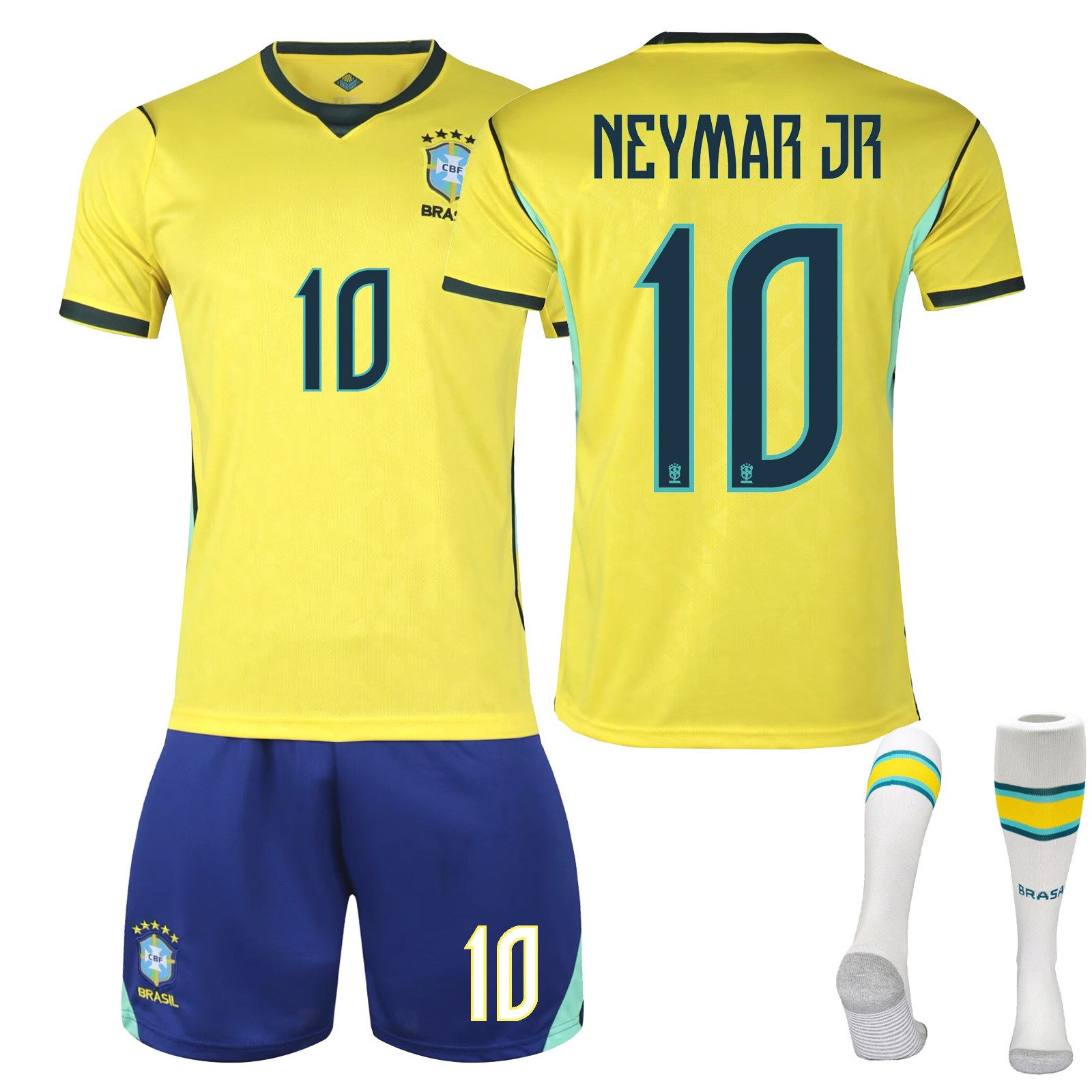 2026年 ブラジル代表 ネイマール レプリカ 子供ユニフォーム三点セット 
