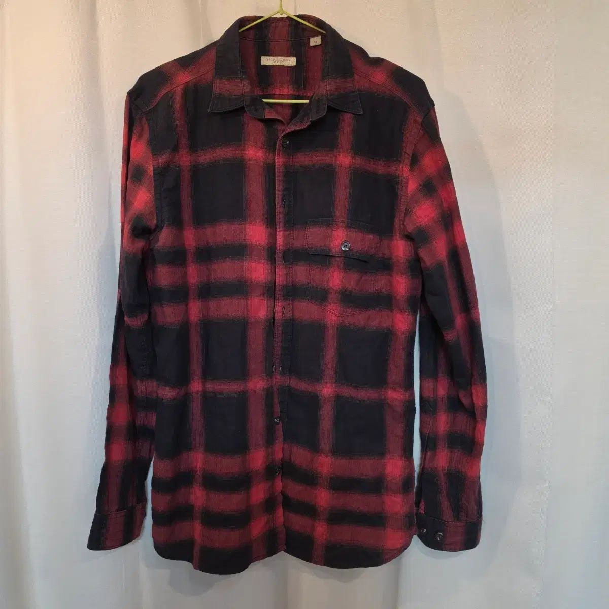 バーバリー レッド/ブラック CHECK シャツ(正規品)