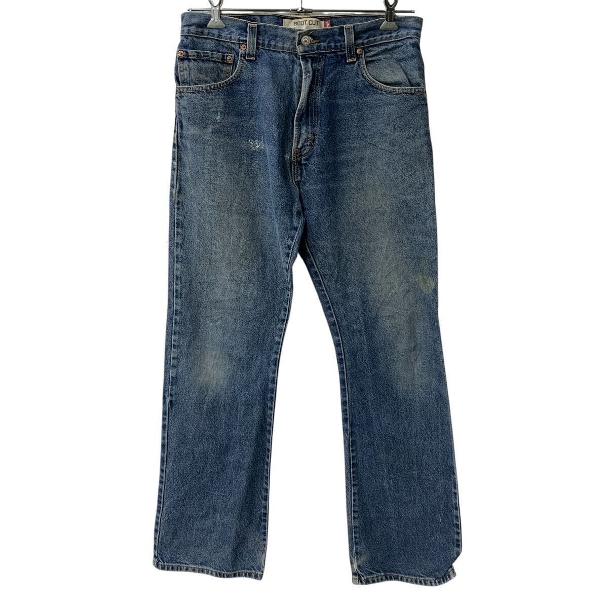 メキシコ製 Levi's 517 デニムパンツ W33 インディゴブルー リーバイス ジップアップ ブーツカット 紙タグ アメカジ ジーンズ 2605-316
