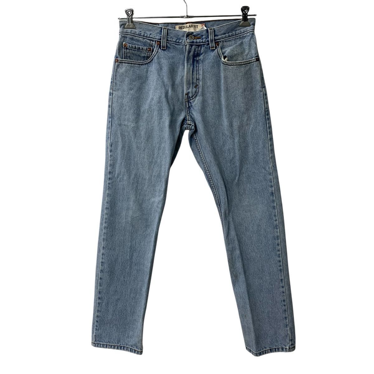 Levi's 505 デニムパンツ W30 ライトブルー リーバイス ジップアップ レギュラーフィット 紙タグ デニム アメカジ ジーンズ 2605-330