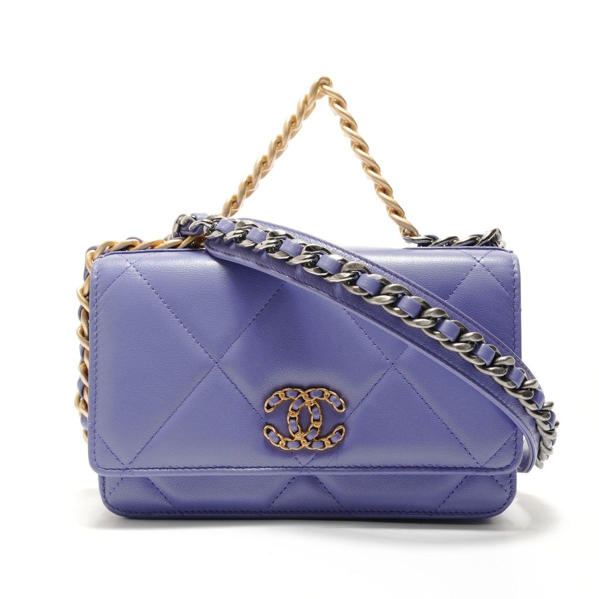 CHANEL シャネル ショルダーバッグ 19 マトラッセ 2way チェーン 