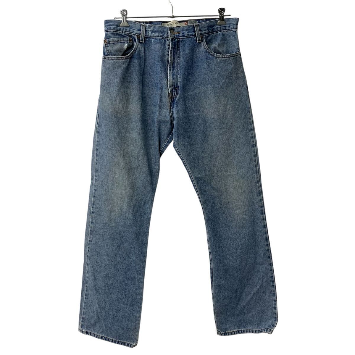 Levi's 517 デニムパンツ W38 ブルー リーバイス ジップアップ ブーツカット 紙タグ アメカジ デニム ジーンズ 2605-331