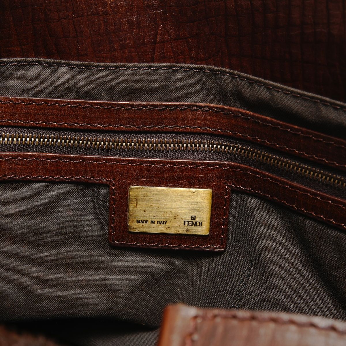 FENDI フェンディ トートバッグ エトニコ ハラコ パイソン【中古 