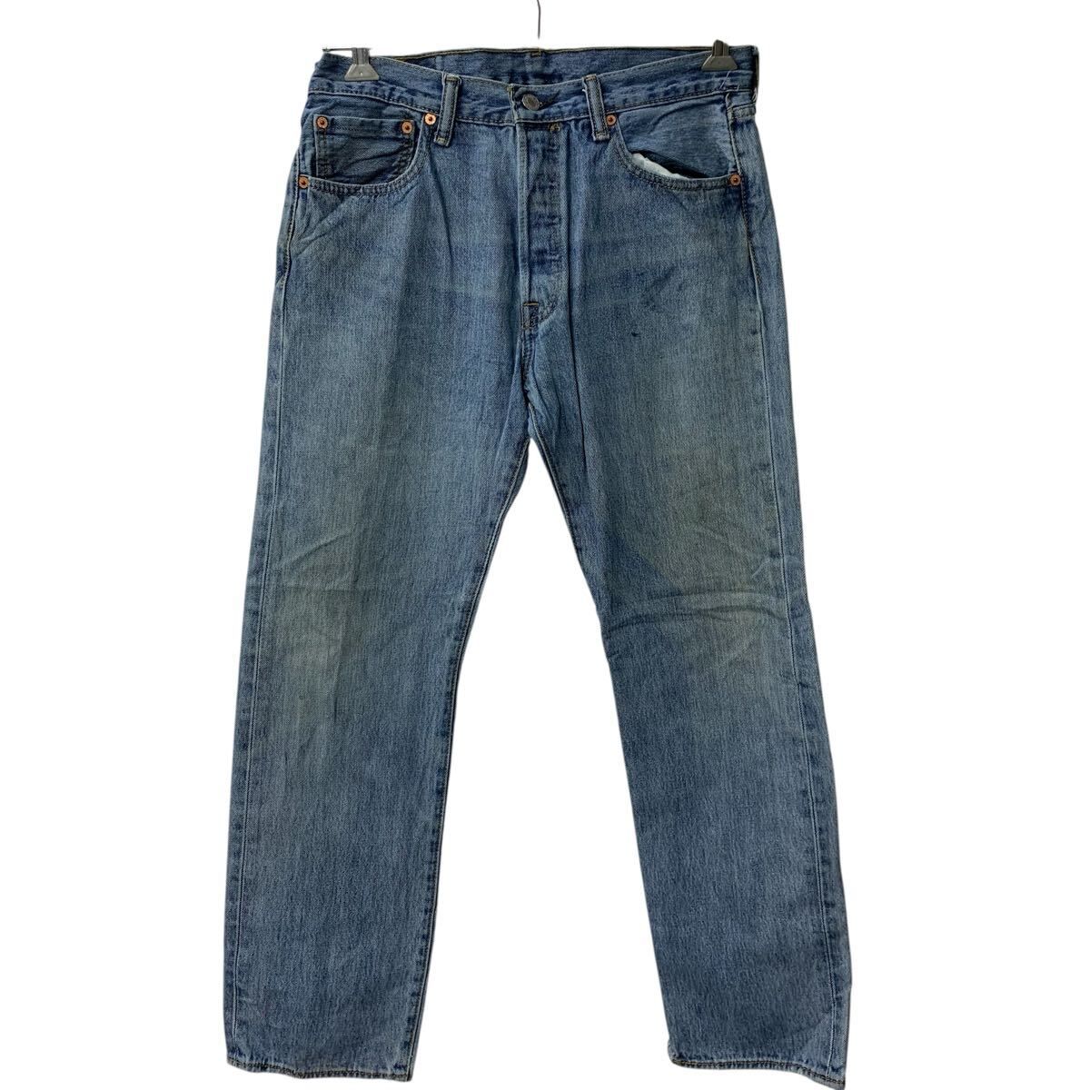 Levi's 501 デニムパンツ W32 ブルー リーバイス ボタンフライ 紙パッチ アメカジ デニム ジーンズ 2605-342