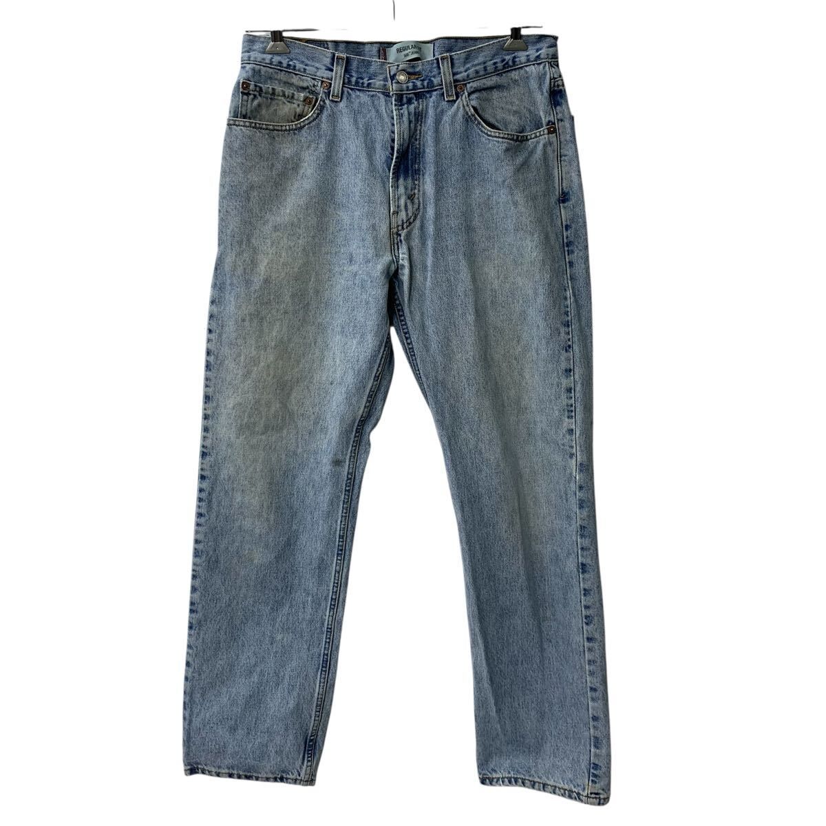 Levi's 505 デニムパンツ W34 ライトブルー リーバイス ジップアップ 紙パッチ アメカジ デニム ジーンズ 2605-346
