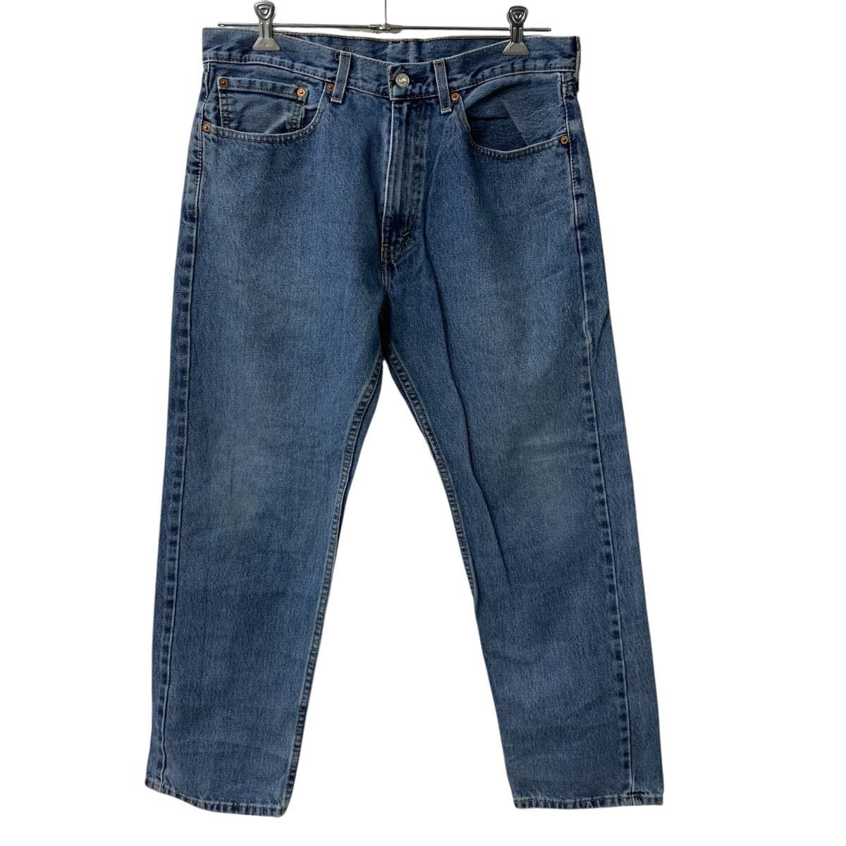 Levi's 505 デニムパンツ W36 ブルー リーバイス ジップアップ 紙パッチ アメカジ デニム ジーンズ 2605-358