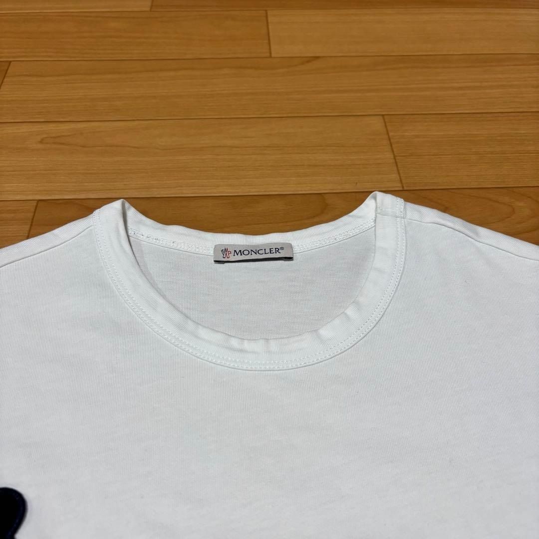 モンクレール モンダックワッペン ホワイト XS Tシャツ 国内正規 5S536