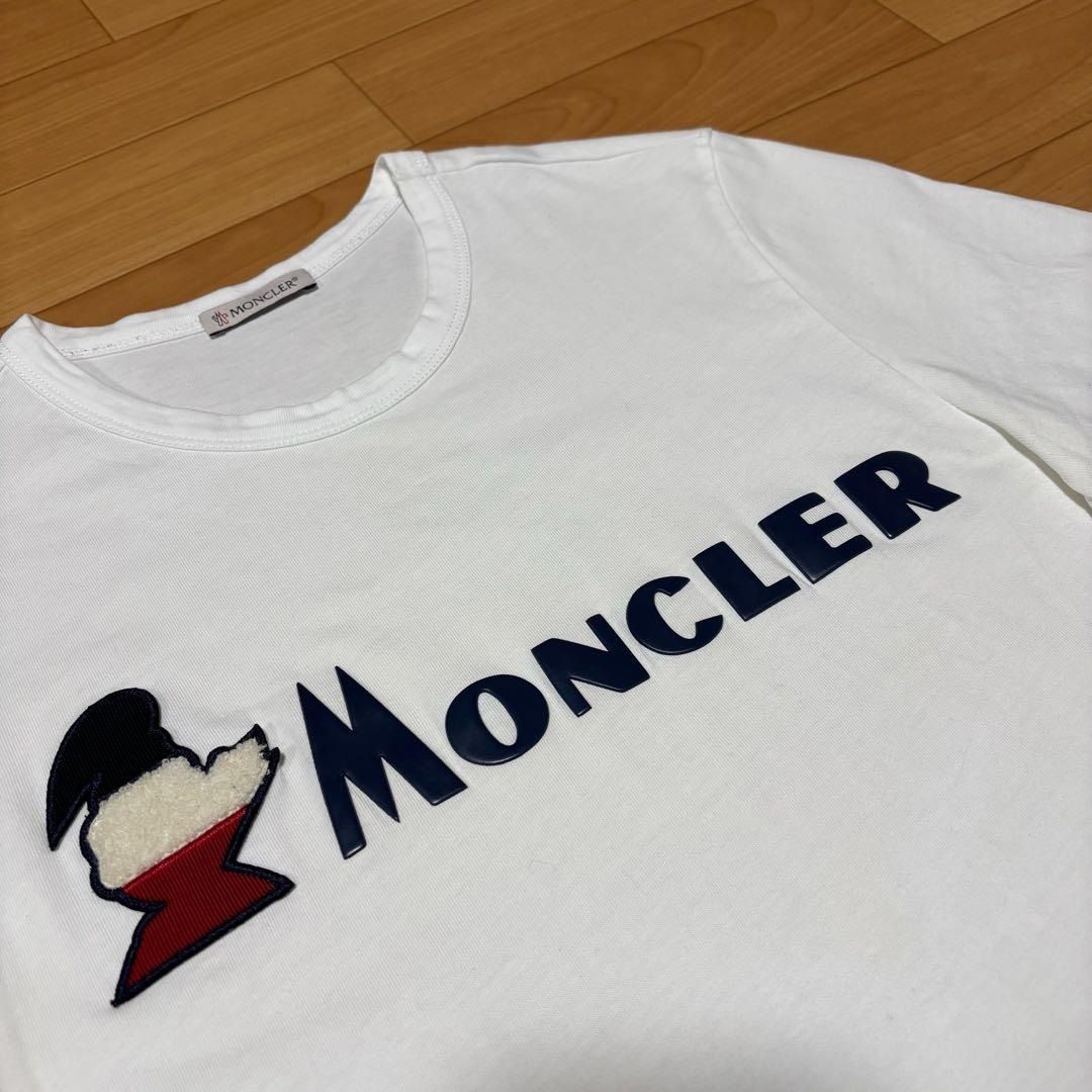 モンクレール モンダックワッペン ホワイト XS Tシャツ 国内正規 5S536