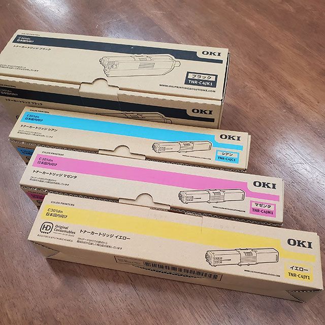 【純正】OKI TNR-C4JK1/C1/M1/Y1 4色セット 内袋未開封 長期保管品 7,326円
