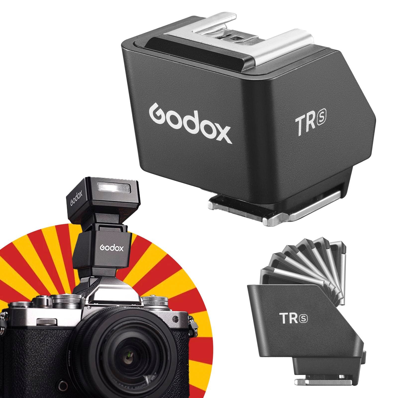 Godox TR-S TTLホットシューライザー X3 S iT30Pro S iT20 S iM22 iM20 iM30と互換性がある ミニフラッシュ用アクセサリー SONY カメラ用 0～90°チルト調整 30mmかさ上げ TTL・HSS e28f9231