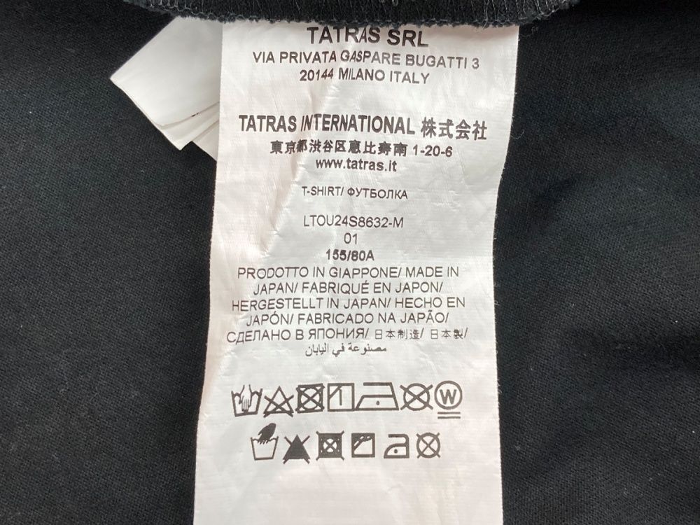 タトラス TATRAS コットン ロゴTシャツ 半袖 カットソー クルーネック