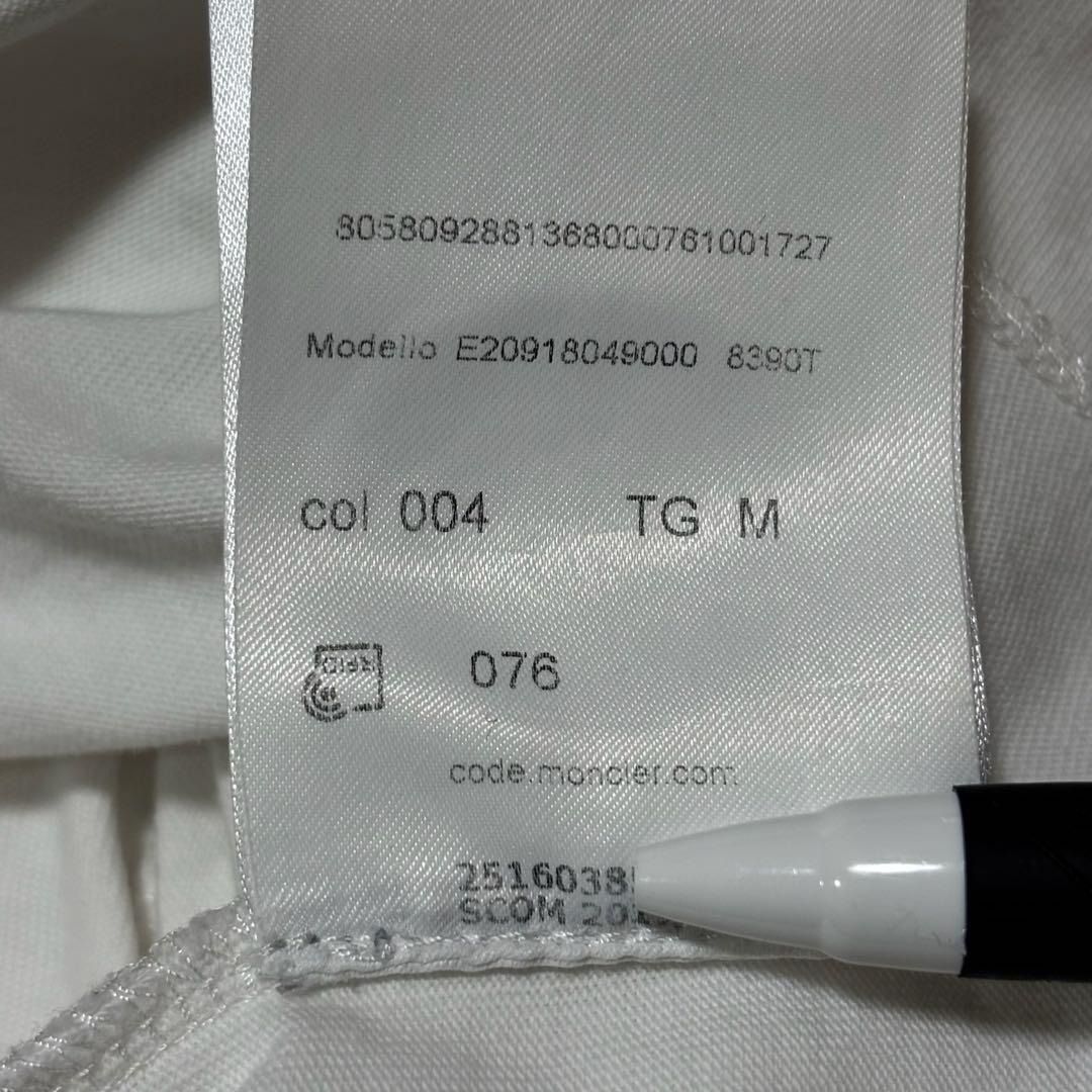 モンクレール ワッペン Tシャツ ホワイト M 国内正規品 5S539 - メルカリ