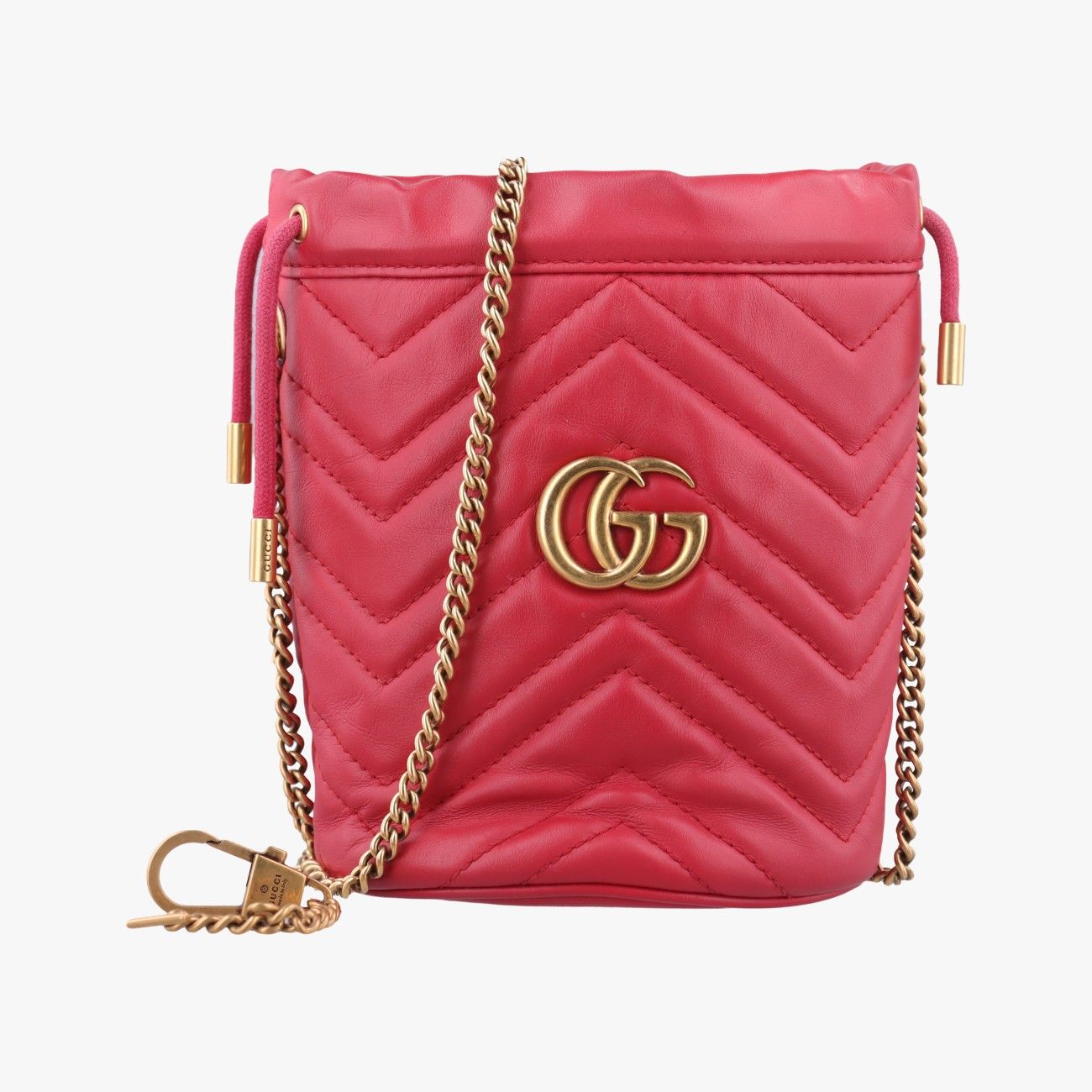 グッチGucciGGマーモント レッド レザー 575163