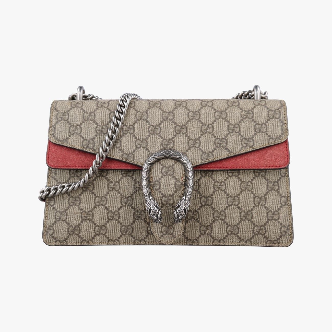 グッチGucciディオニュソス ベージュ×レッド PVCコーティングキャンバスxスエード 400249 F023748769
