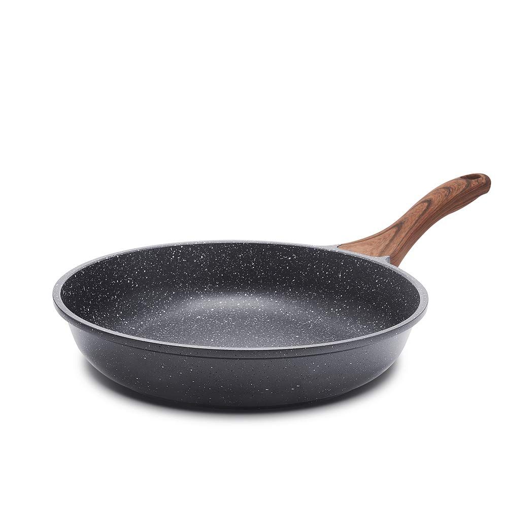 SENSARTE フライパン 28cm IH・ガス火対応 マーブルコート 焦げ付きにくい 有害物質不使用 お手入れ簡単 ノンスティック加工 こびりつきにくい グレー 高熱効率 一年保証★ 95319aa4