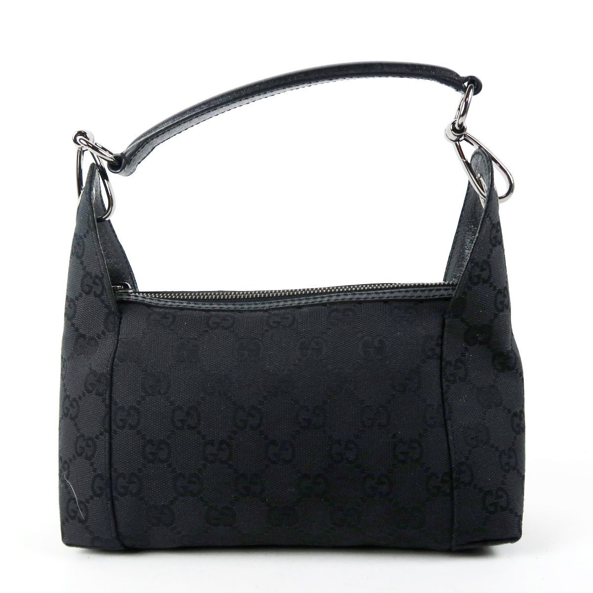 【超美品】GUCCI グッチ GGキャンバス イタリア製 ショルダー 肩掛けバッグ ブラック系 113024.2684【UP17】