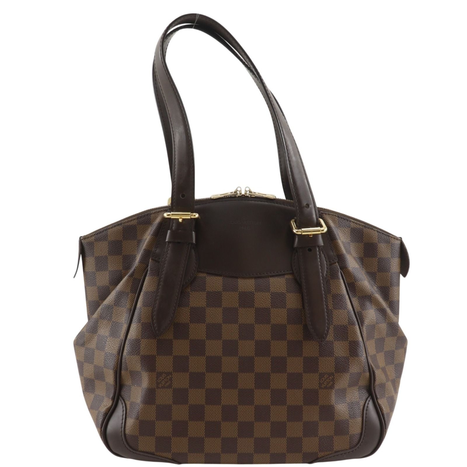 【LOUIS VUITTON】ルイ・ヴィトン ヴェローナMM N41118 ダミエキャンバス 茶 VI1161 レディース トートバッグ