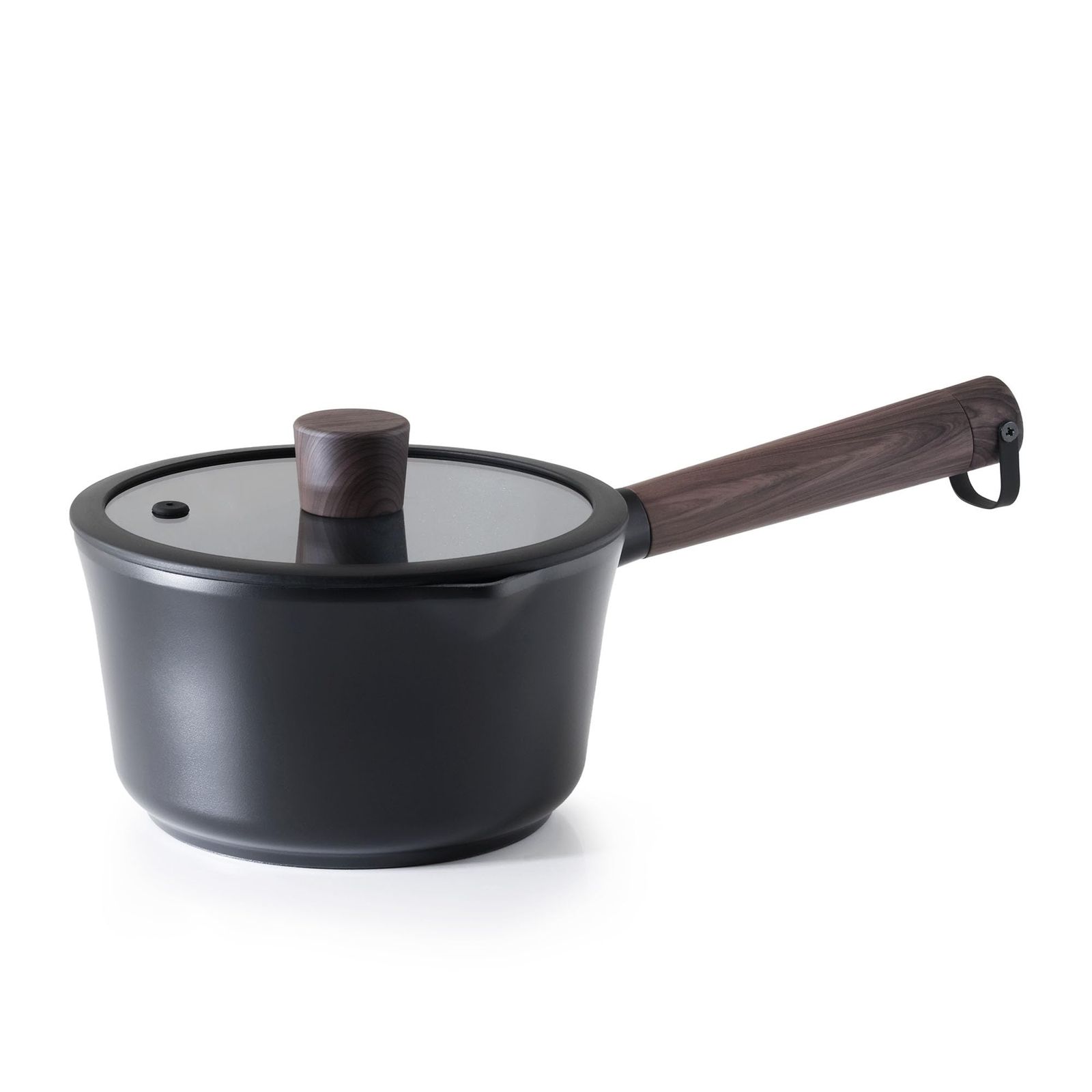 sensarte 片手鍋 18cm 蓋付き IH 対応 鍋 ソースパン ミルクパン くっつきにくく PFOAフリー お手入れ簡単 食器洗い機対応 一人鍋 揚げ物 煮物 ラーメン 鍋 ブラック(沖縄・離島の方発送不可）) b43b75d4