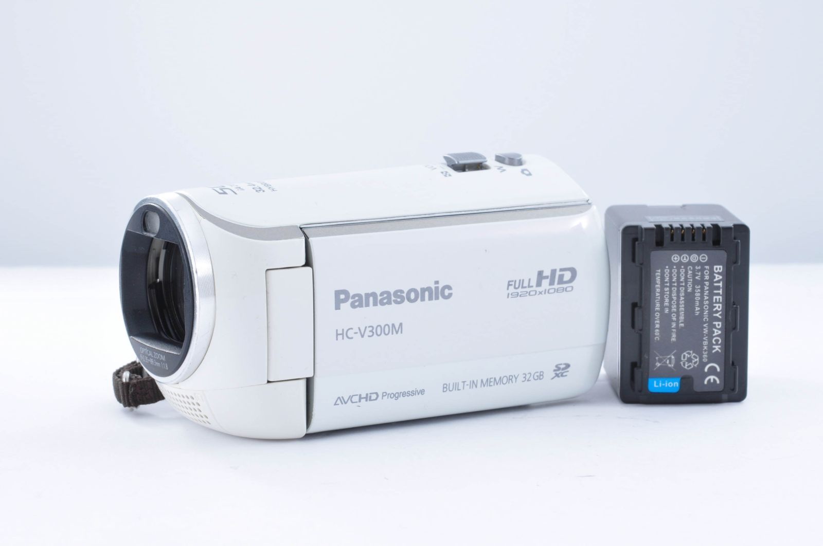 美品 Panasonic HC-V300M ビデオカメラ 本体 バッテリー付き 動作確認