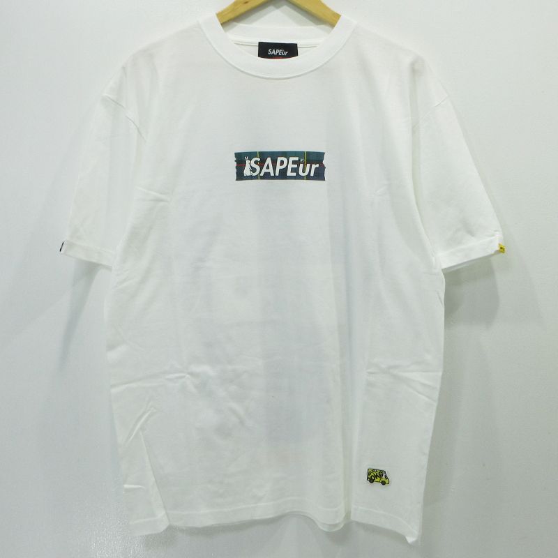 【三重本店】 中古 SAPEur × #FR2 | サプール × エフアールツー 半袖Ｔシャツ Smoking kills ロッドマン ホワイト サイズ：L 【103】