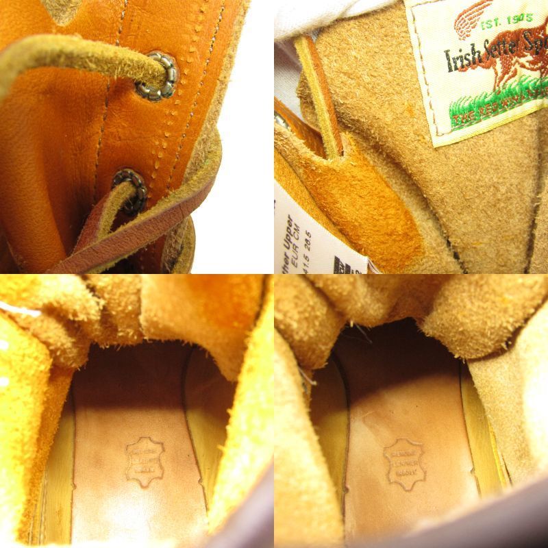 REDWING レッドウィング US8.5D 26.5cm アイリッシュセッター 9877 2012年製 復刻犬タグ 四角犬タグ ゴールドラセット セコイア 35005563