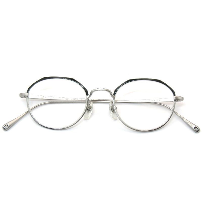 JAPONISM ジャポニスム メガネフレーム JS-128 sense 度入り 日本製 クラウンパント 03 Khaki/Shirring Silver 61005553