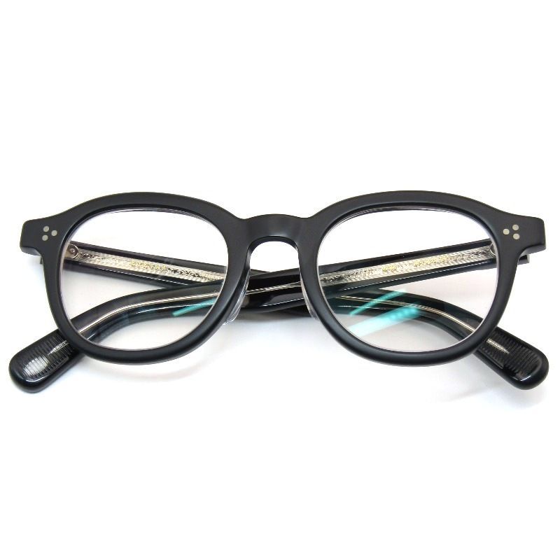 EYEVAN アイヴァン メガネフレーム Kirk 47 度入り 日本製カーク ウェリントン MPBK マットピアノブラック 61005552