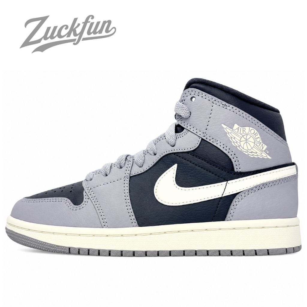 美品 NIKE AIR JORDAN 1 MID CEMENT GREY エア ジョーダン 1 ミッド 