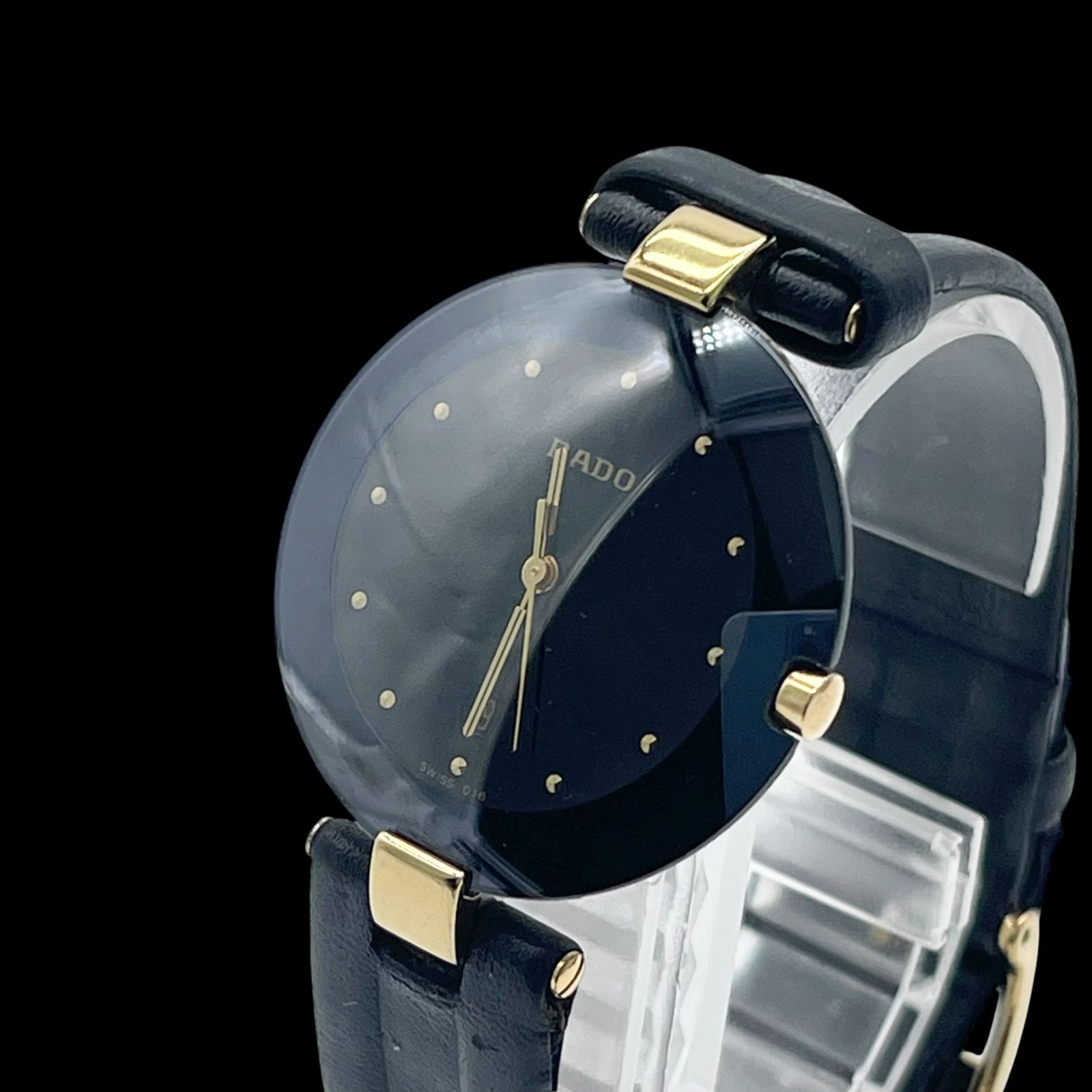 新品電池 稼働品 RADO ラドー レディース腕時計 レザーベルト ラウンド