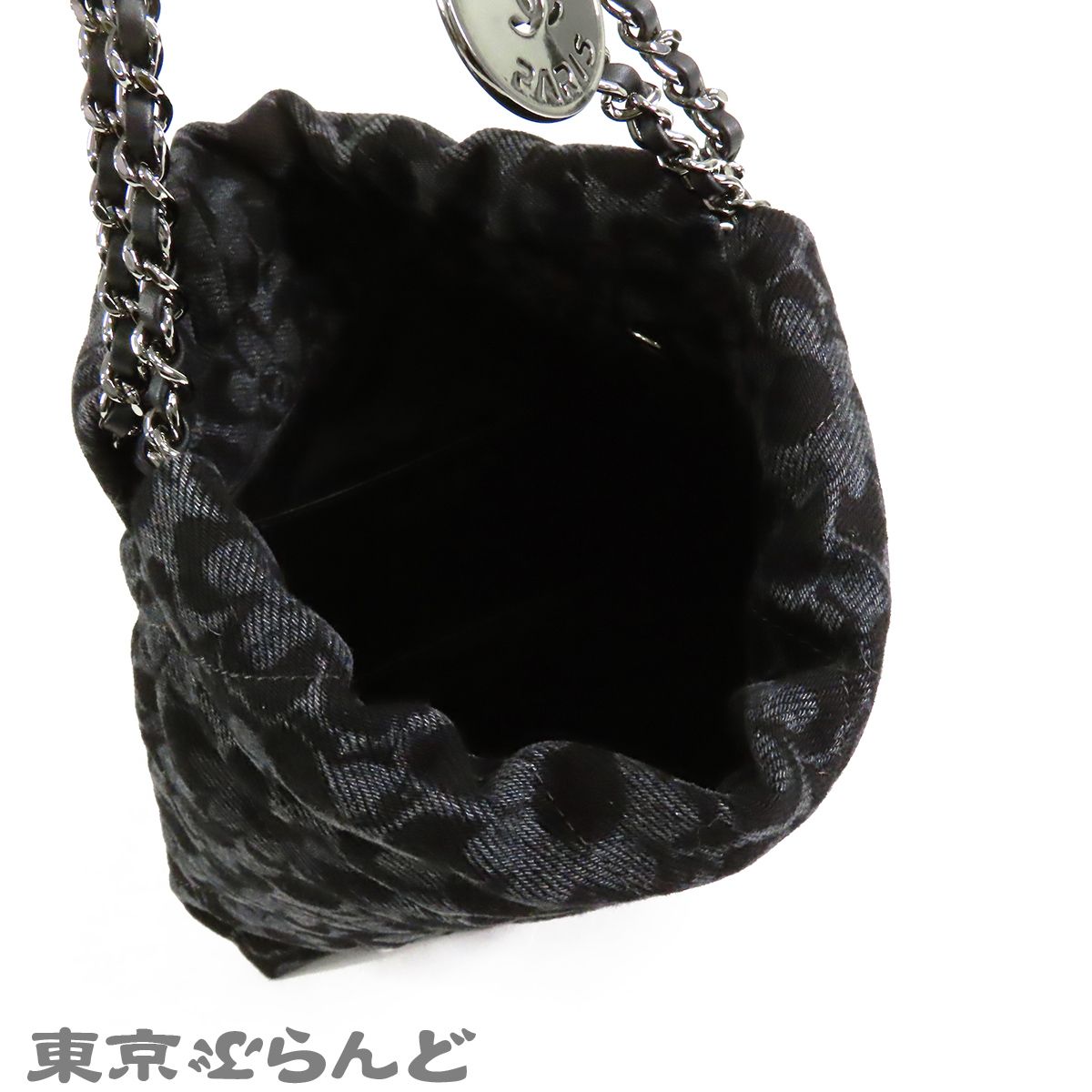 シャネル CHANEL シャネル22 ミニ AS3980 ブラックxグレー シルバー 