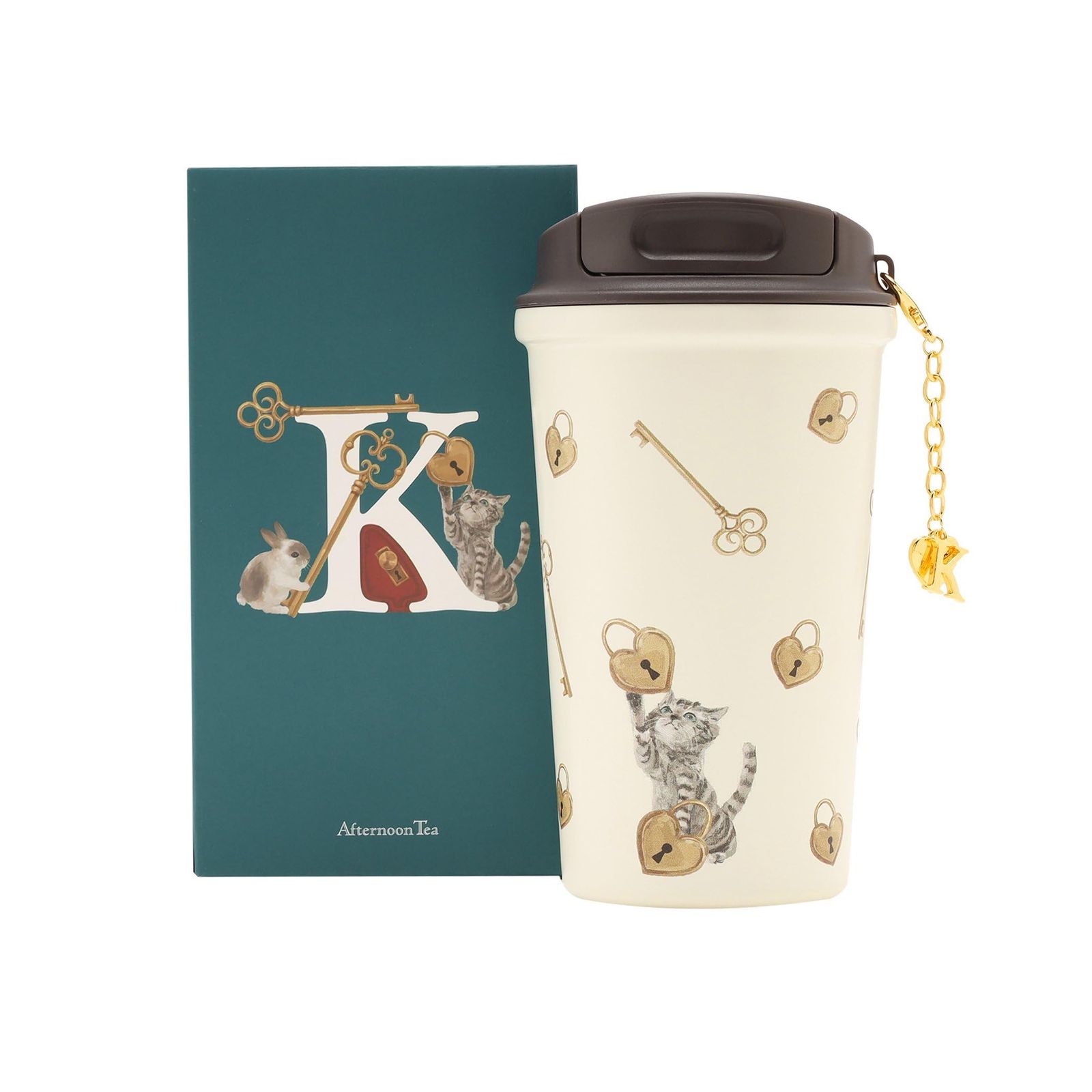 [ アフタヌーンティー リビング ] AfternoonTea LIVING タンブラー イニシャルステンレスタンブラー 400ml Kma f9073750