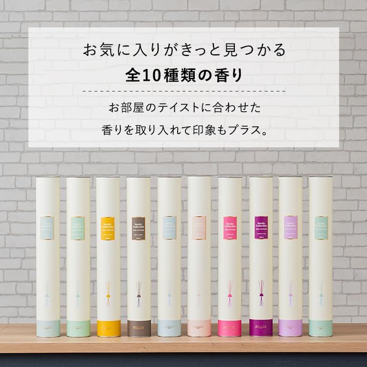 mercyu リードディフューザー Nordic Collection MRU-80（クリアエアー） 長持ち 6ヶ月 コースター付 インテリア ギフト プレゼントma 888e4563