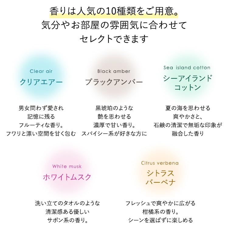 mercyu リードディフューザー Nordic Collection MRU-80（クリアエアー） 長持ち 6ヶ月 コースター付 インテリア ギフト プレゼントma 888e4563