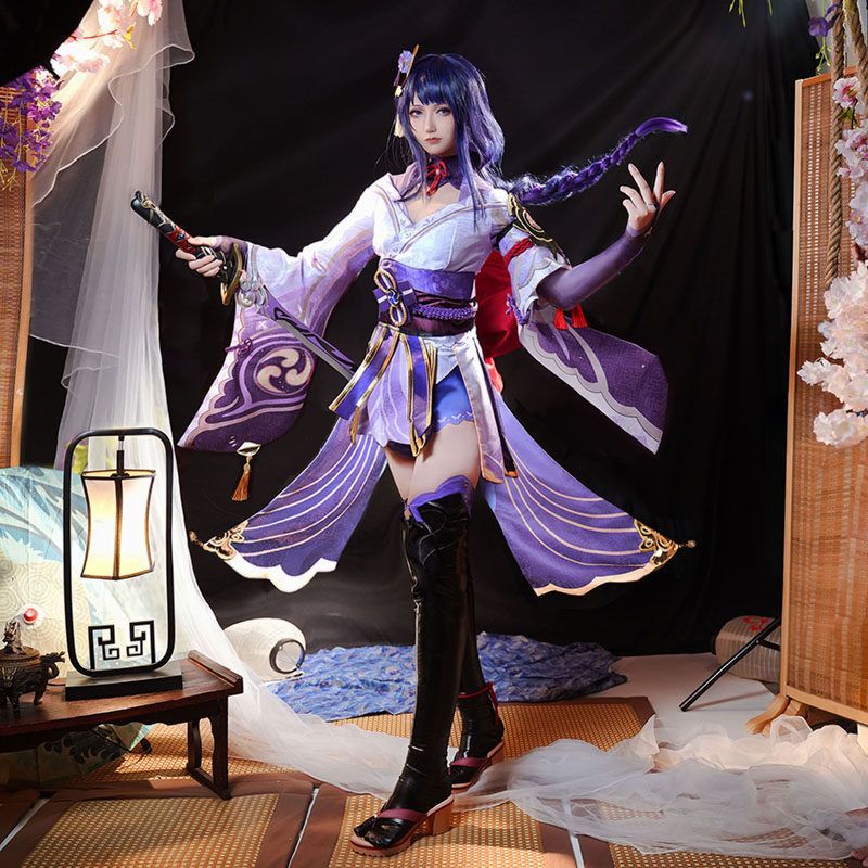原神 稲妻城雷電将軍 コスプレ衣装セット cosplay服 コスチューム