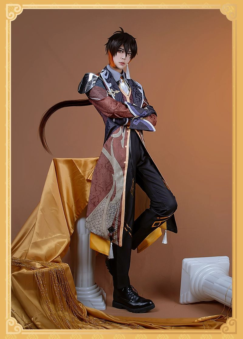 原神 鍾離 コスプレ 岩王帝君 コスプレ衣装セット cosplay服 コスチューム 原神 鍾離 コスプレ 岩王帝君 コスプレ衣装セット cosplay服 コスチューム
