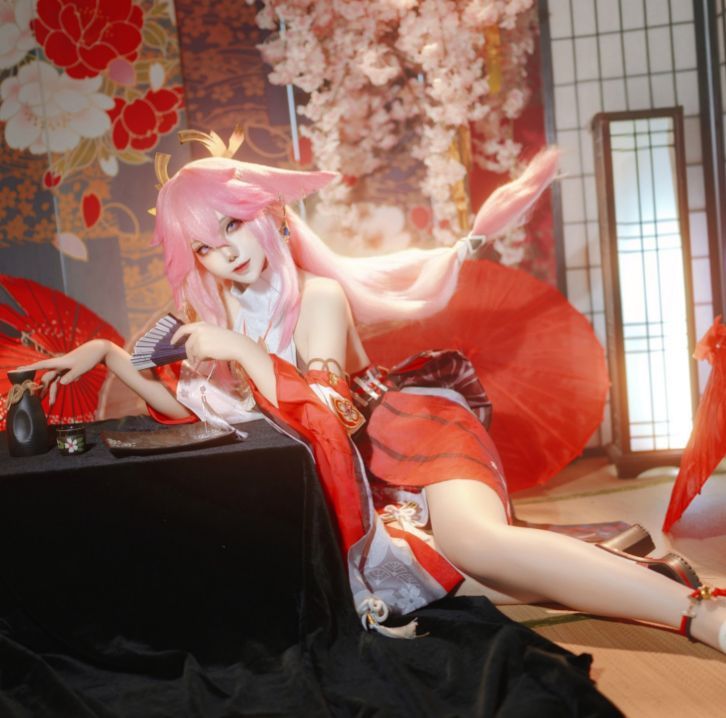 原神 八重神子コスプレ衣装セット cosplay服 コスチューム