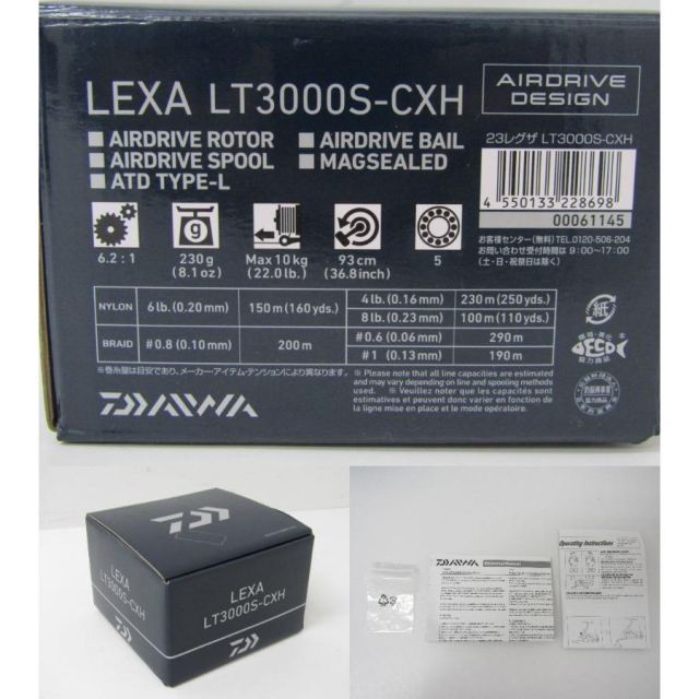 DAIWA ダイワ 23. LEXA レグザ LT3000S-CXH スピニングリール 釣具 ◆SP12747