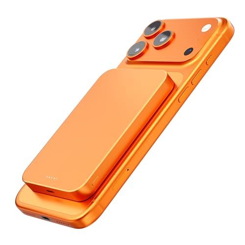 【業界初のチタン金属・14mmの超薄型】Yamisan Magsafe対応 10000mAh 軽量 PD20W急速充電 マグネット式 ワイヤレス充電器 スマホ充電器 大容量 両台同時充電 Type-C入出力兼用 マグセーフ充電器 iPhone d398374e