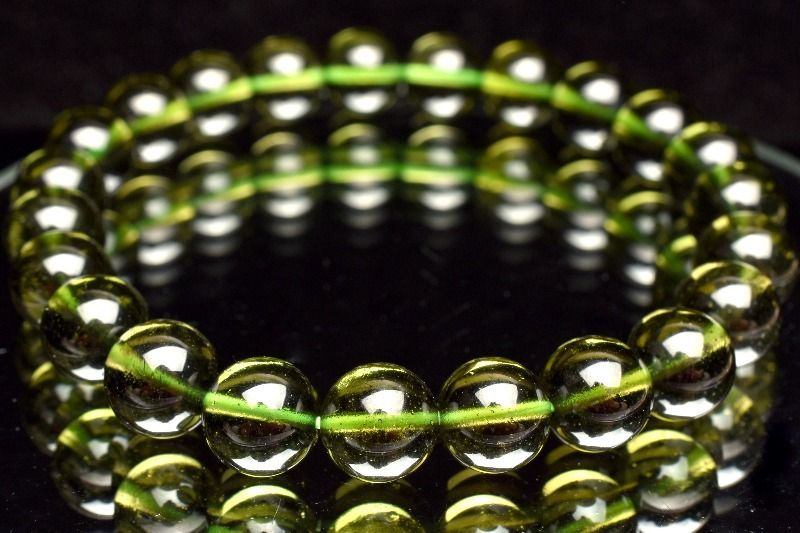 1点物】極上SA級☆入手困難 モルダバイト 8mm ブレスレット