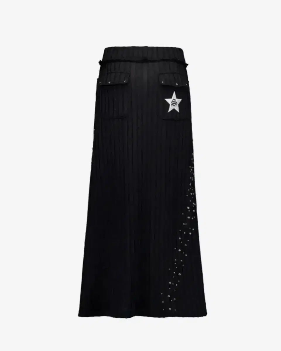 セットアップエクス CK KNIT STUDDED LONG SKIRT / BLACK