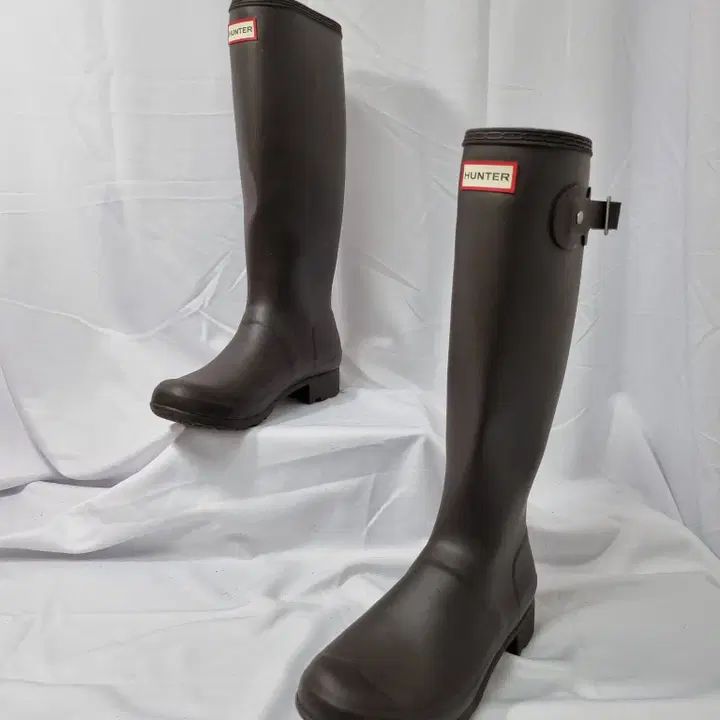 ドゥハヴィンテージ uk5 240 HUNTER ロング レインブーツ 長靴 チョコレート ブラウン