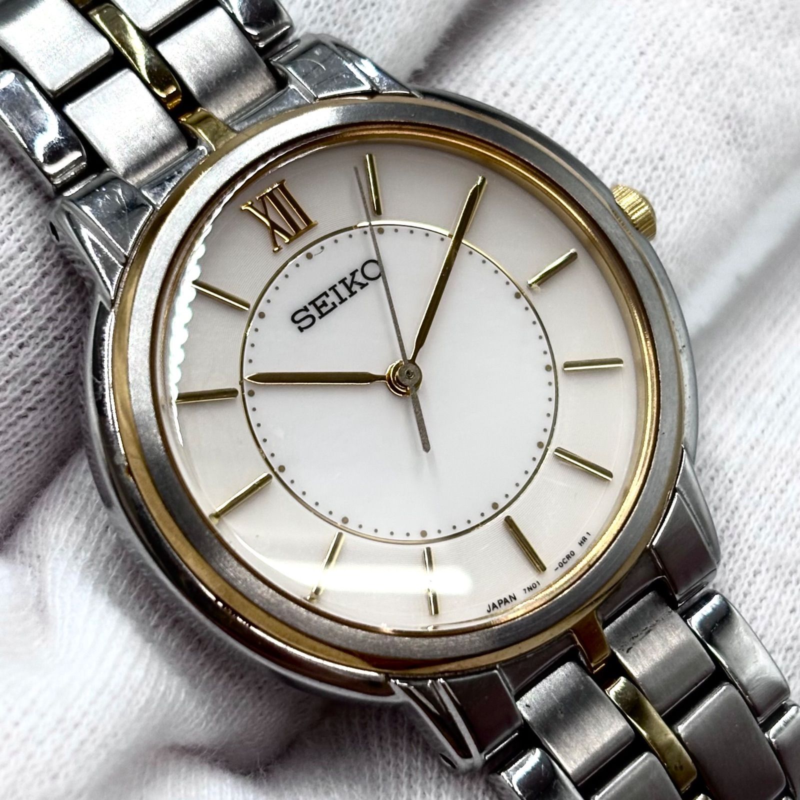 【稼働】SEIKO/セイコー 腕時計 クォーツ/QUARTZ コンビ 1999年12月製造