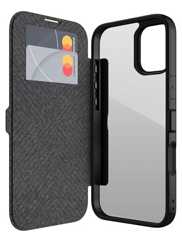 ☆新品☆【RAPTIC】 iPhone 16 対応 ケース 手帳型 カード 収納 耐衝撃 米軍 MIL 規格 クリア 背面 レザー カード 収納 手帳型ケース マグネット 式 スマホケース [ iPhone16 アイフォン 16 対応 携帯ケ e6645d54