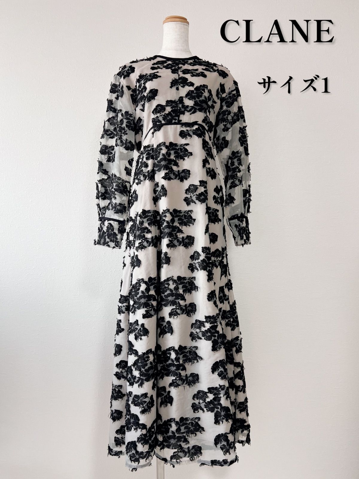 CLANE クラネ ワンピース FLOW FLOWER JACQUARD ONE PIECE - メルカリ