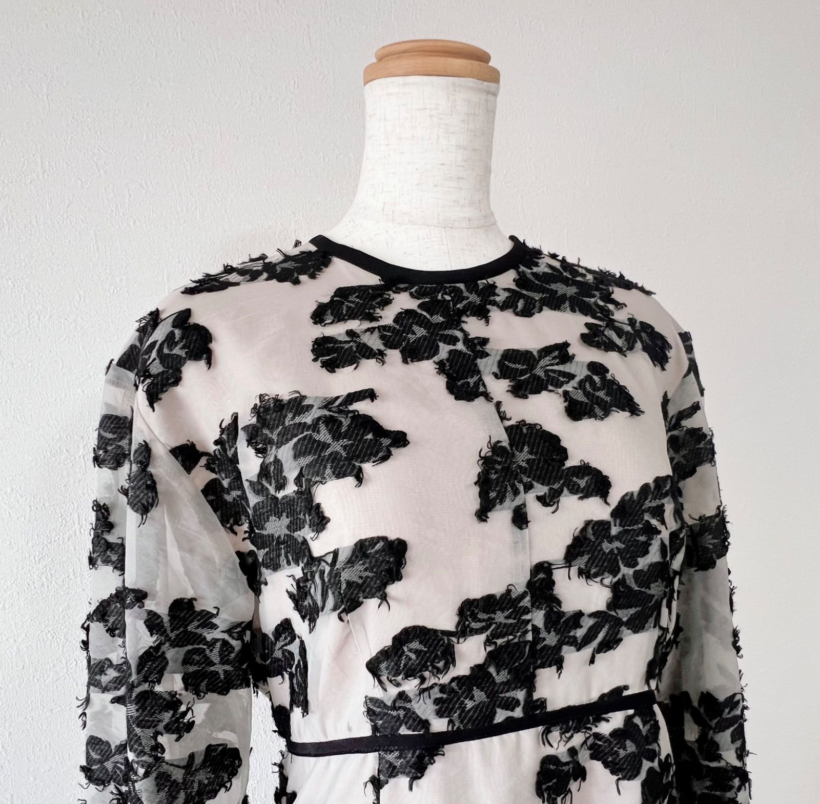 CLANE クラネ ワンピース FLOW FLOWER JACQUARD ONE PIECE - メルカリ